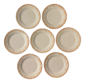 Vintage Val Do Sol Hand Painted Salad Plates Made in Portugal - Set of 7