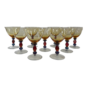 20th Centurey Mikasa Champagne Glasses - Set of 9