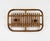 Mid-Century Rectangular Bamboo and Rattan Coat Rack attributed to Olaf von Bohr, Italy, 1960s For Sale - Image 10 of 11