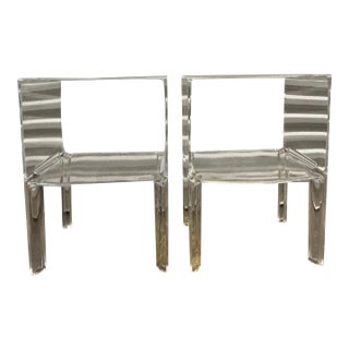 A Pair of Small Ghost Buster Side Tables by Kartell For Sale