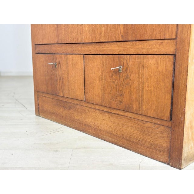 Brown Mid-Century Modern Wardrobe in Oak For Sale - Image 8 of 10