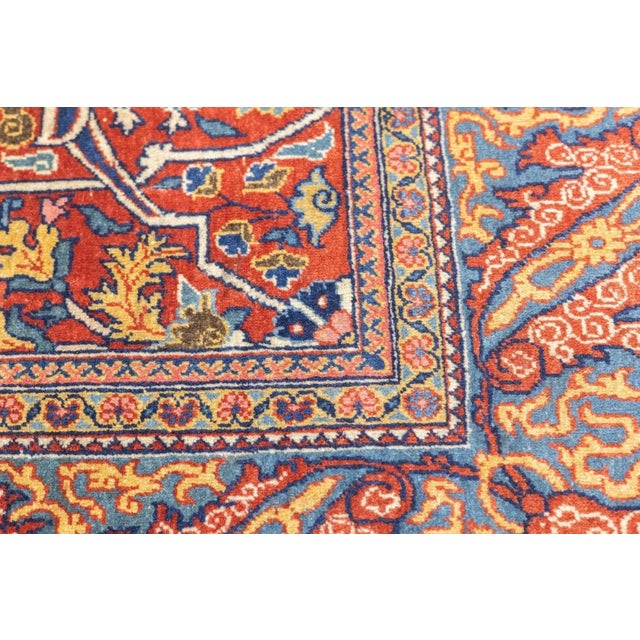 Antique Tehran Rug 4'7'' x 6'10'' For Sale - Image 12 of 12