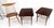 Chocolate Pair American Mid Century Modern Walnut Rolled Edges End Side Tables MINT! For Sale - Image 8 of 13