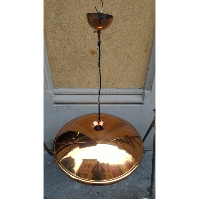 Copper Ceiling Lamp, 1970s For Sale - Image 4 of 9