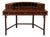 1990s Regency Style Faux Bamboo & Tortoise Lacquer Carlton House Rattan Desk or Vanity For Sale