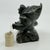 Vintage Hand Carved Signed Inuit Serpentine Hooded Figure Sculpture with Bone Bucket Details: Vintage hand carved 6.5"...