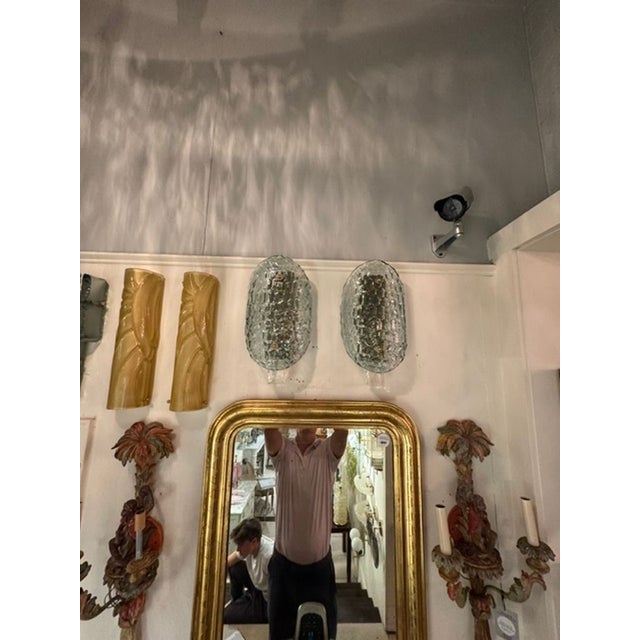 Early 21st Century Murano Turtle Shell Shaped Sconces in Fontana Green - a Pair For Sale - Image 5 of 7