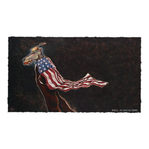 Markus Pierson "Free. At Great Cost" Hand Signed Limited Ed. Fine Art Silkscreen