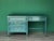 Wood Mid-Century Forrest Green High Gloss Lacquered Desk of Four Drawers For Sale - Image 7 of 11
