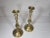 1960s 1960s Solid Brass Queen Anne Style Candleholders- a Pair For Sale - Image 5 of 9