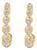 Gold Vermeil Diamond Accent Bold Earrings, Pair For Sale