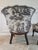 Antique Victorian Toile Upholstered Parlor Slipper Chairs on Casters – A Pair For Sale - Image 14 of 17