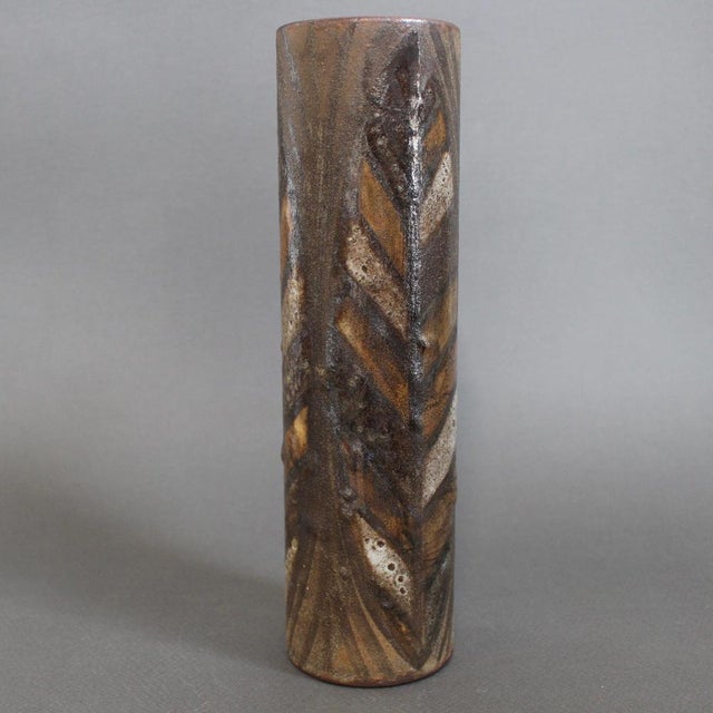 Mid-Century Modern French Ceramic Flower Vase by Alexandre Kostanda, 1960s For Sale - Image 6 of 15