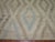 Cream Modern Zabihi Collection Turkish Tulu White Blue Gray Carpet - 8'3" x 8'3" For Sale - Image 8 of 9