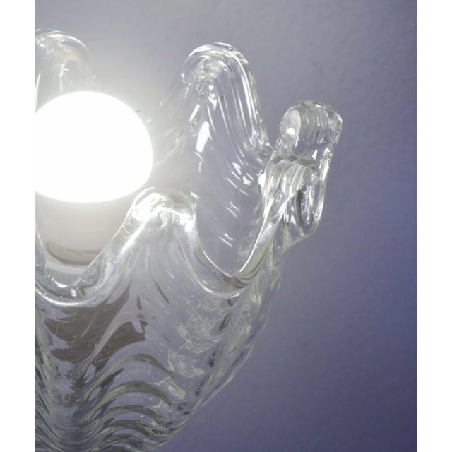 Transparent Vintage Barovier E Toso Attributed Floor Lamp For Sale - Image 8 of 13