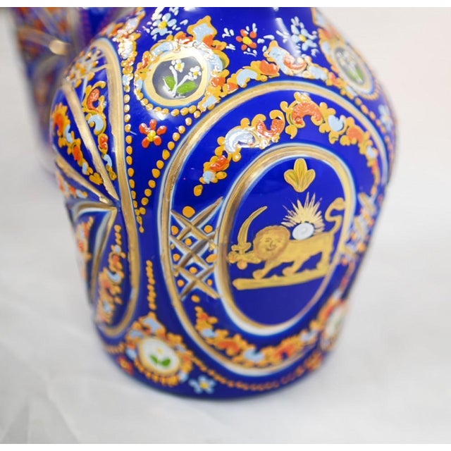 Bohemian Glass Lidded Vases, 1930s, Set of 2 For Sale - Image 9 of 18