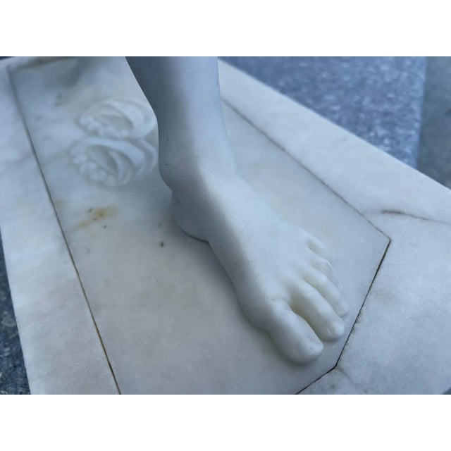 Antique Grand Tour Male Marble Sculpture For Sale - Image 4 of 13