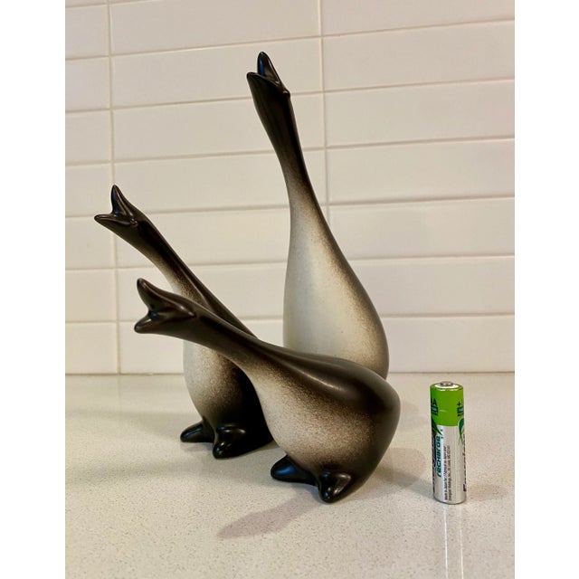 Vintage Late 20th Century Howard Pierce Porcelain Geese - Set of 3 For Sale - Image 11 of 12