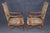 Wood Pair of Lion Face Carved Walnut Throne Armchairs With Needlepoint Upholstery For Sale - Image 7 of 8