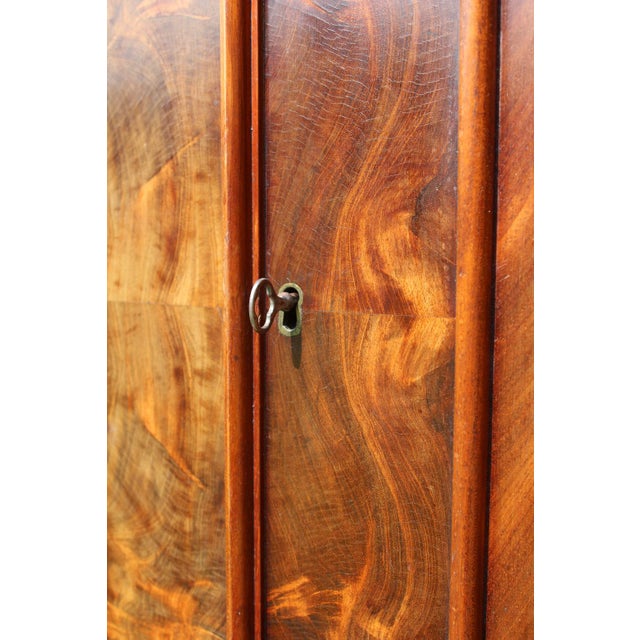 Antique Empire Linen Press Crafted by W. A. Willcocks of Guernsey For Sale - Image 11 of 18