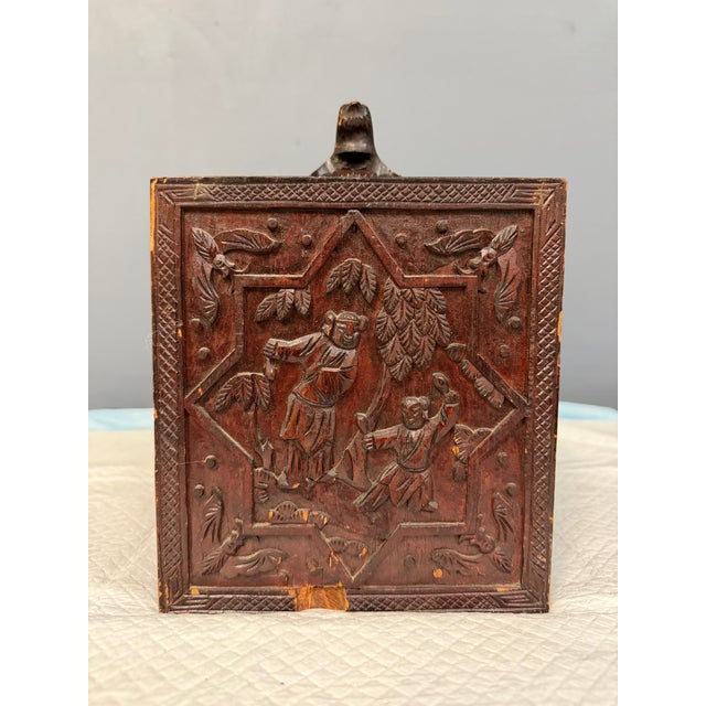 Antique Chinese Mahjong Set in Carved Dragon-Motif Wood Case, Early 20th Century For Sale - Image 11 of 15