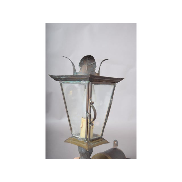 Mid-Century Style Handmade Brass Wall Sconce, 1980s For Sale - Image 10 of 11