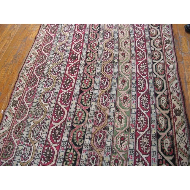 19th Century 19th Century Caucasian Karabagh Carpet ( 4'2" x 11'8" - 127 x 356 ) For Sale - Image 5 of 7