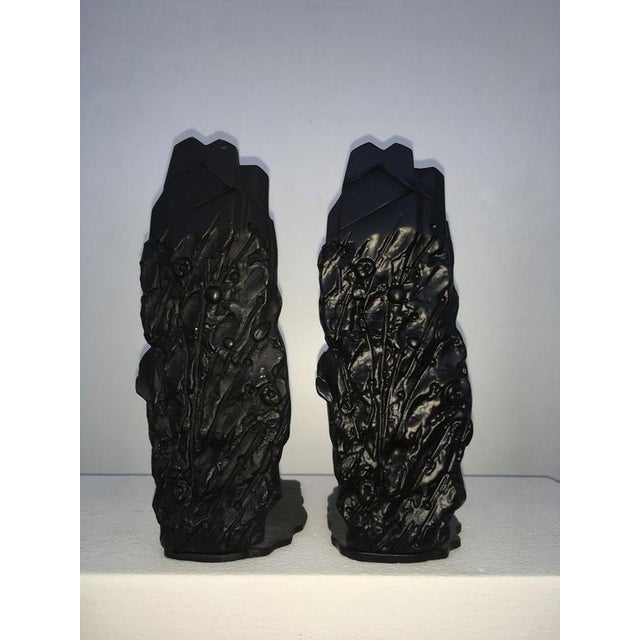 Postmodern Abstract Bronze Sculptures by Graziano Pompili, Italy, 1980s, Set of 2 For Sale - Image 3 of 18