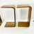 1980s Vintage Italian Style Postmodern Contemporary Teak Bentwood Drinks Table - A Pair For Sale - Image 9 of 13