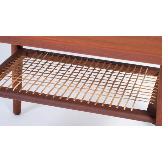 Tan Coffee Table in Teak attributed to Holger George Jensen, 1960s For Sale - Image 8 of 10