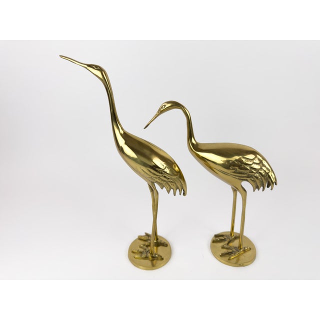 Mid-Century Brass Herons by Gilde Handwerk, 1960s, Set of 2 For Sale - Image 11 of 18
