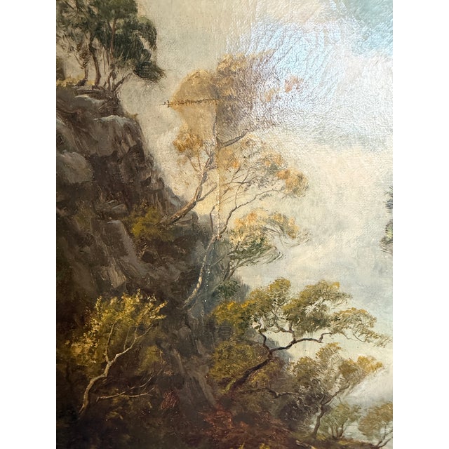 Victorian Late 19th Century Tom Seymour (British, 1844-1904) Antique Oil on Canvas, Landscape, Gilt Frame For Sale - Image 3 of 9