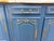 1950s French Blue Painted Credenza W/Gold Accents For Sale - Image 5 of 16