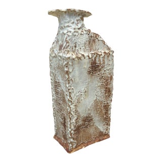 1969 Signed Studio Pottery Vase by L. Magee For Sale