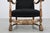 Wood Antique Louis XIII Chair in Black Linen, France, 1800s For Sale - Image 7 of 15