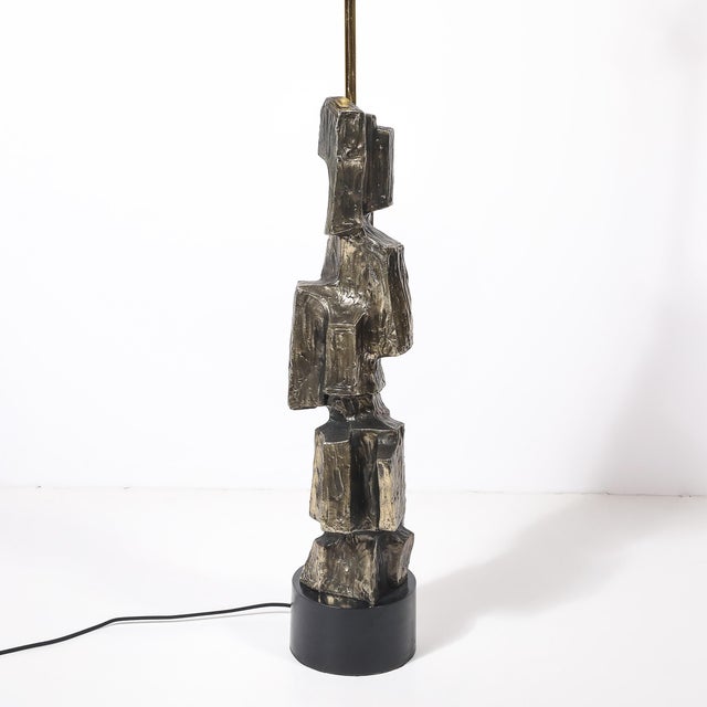 Mid-Century Brutalist Table Lamp by Maurizio Tempestini for Laurel Lamp Co. For Sale - Image 13 of 16