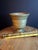 18th Century Heavy Cast Brass Lathe-Turned Mortar and Pestle For Sale - Image 14 of 15
