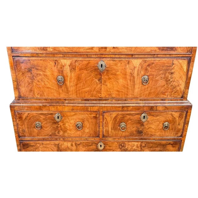 18th Century GeorgianWalnut Tallboy Chest on Chest, 1720 For Sale - Image 6 of 11