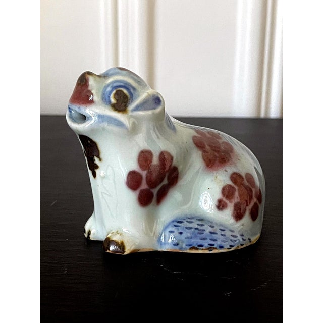 White Korean Ceramic Water Dropper in Dog Form Joseon Dynasty For Sale - Image 8 of 17