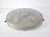 Mid-century mount ceilinglight by Hillebrandfeaturing a large textured glass shade with brass details. The molded glass...