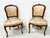 Louis XV Style Chairs and Ottoman in Walnut, Set of 3 For Sale - Image 17 of 18