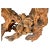 Vintage Sculptural Natural Burlwood Root Dining Table With Rectangular Glass Top For Sale - Image 17 of 18