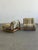 Wood 1970s Swedish Lounge Chairs in Striped Linen - Pair For Sale - Image 7 of 12