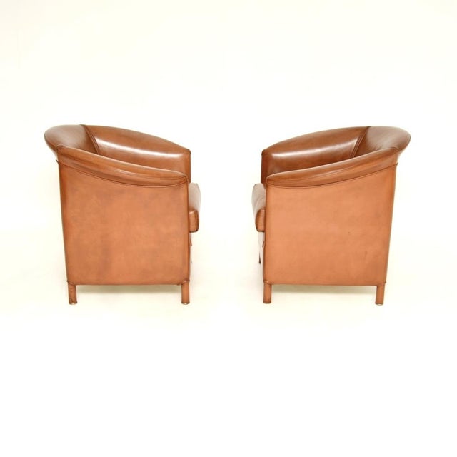 Wittmann Vintage Leather Chairs from Wittmann, 1980s, Set of 2 For Sale - Image 4 of 12