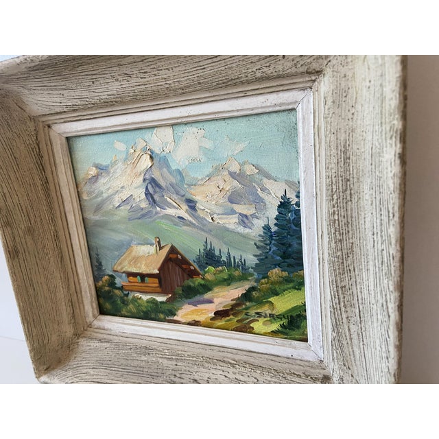 Claude Sargue, Mountain Landscape, 1960s, Oil on Panel, Framed For Sale - Image 8 of 9