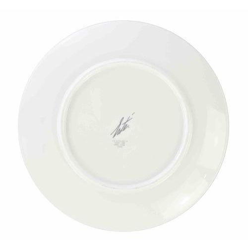 C Plate The Alphabet Ceramic Plate After Erté, 1986 For Sale - Image 4 of 5