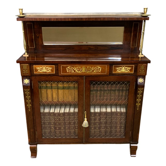 Regency Rosewood Chiffonier with Brass Inlaid, 1810 For Sale
