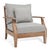 Martinique Wood Patio Armchair - Natural / Grey For Sale In Philadelphia - Image 6 of 8