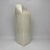 Vintage ceramic milk carton vase with an white iridescent glaze. Perfect for florals or as a pop art piece on a shelf.