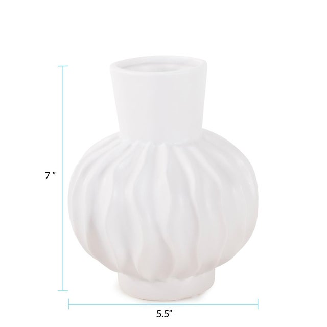 Herring Bulbous Abstract Vase- Small For Sale - Image 9 of 9